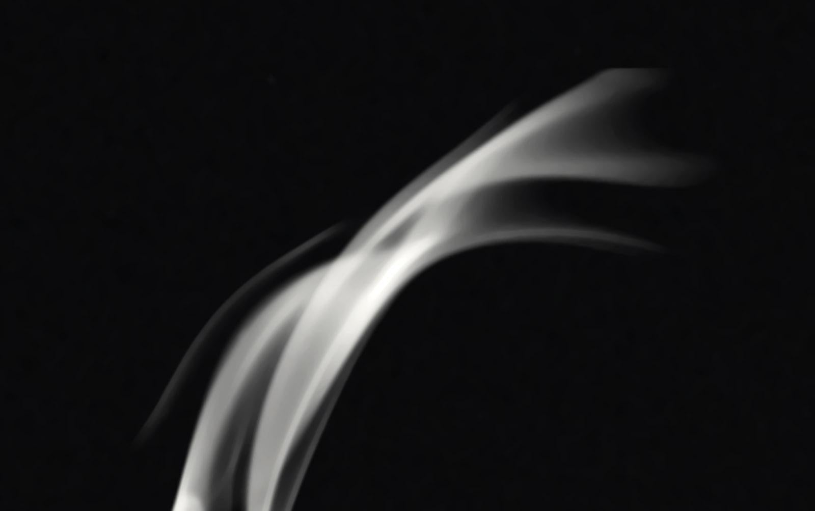 Dance 1 - Signierter abstrakter Pigmentdruck in limitierter Auflage, Contemporary, Square (Schwarz), Black and White Photograph, von Michael Banks