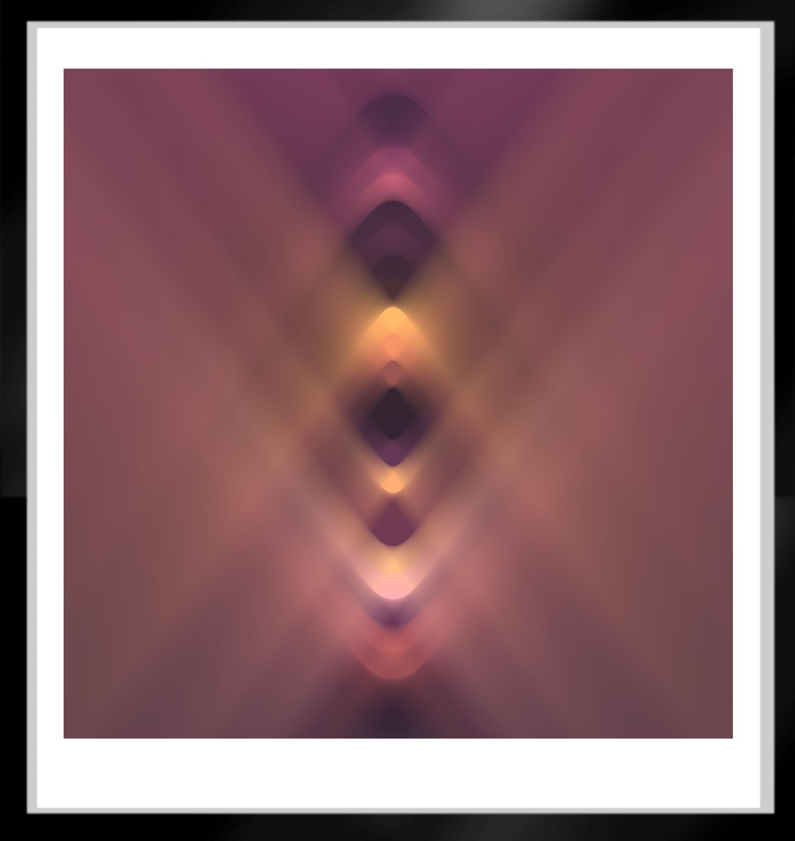 Diamond 3 -Signed limited edition pigment print, Color, purple, Square format - Brown Color Photograph by Michael Banks