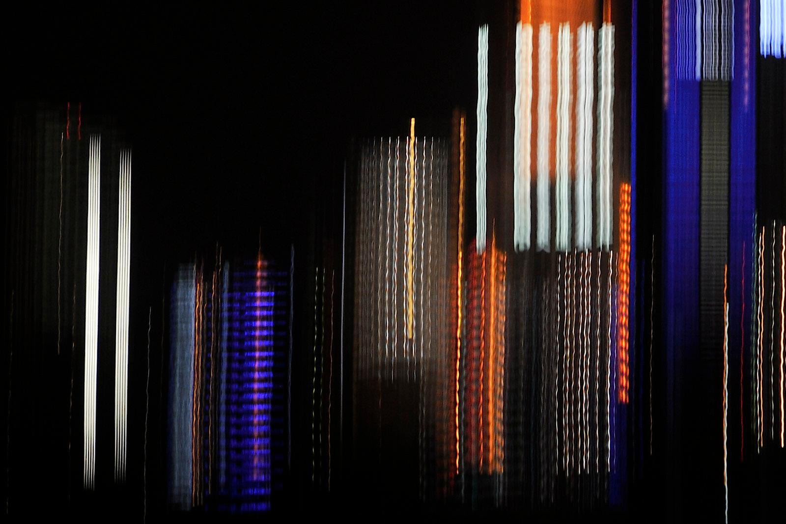 Future city 1-Signed limited edition abstract print, Large format contemporary - Photograph by Michael Banks