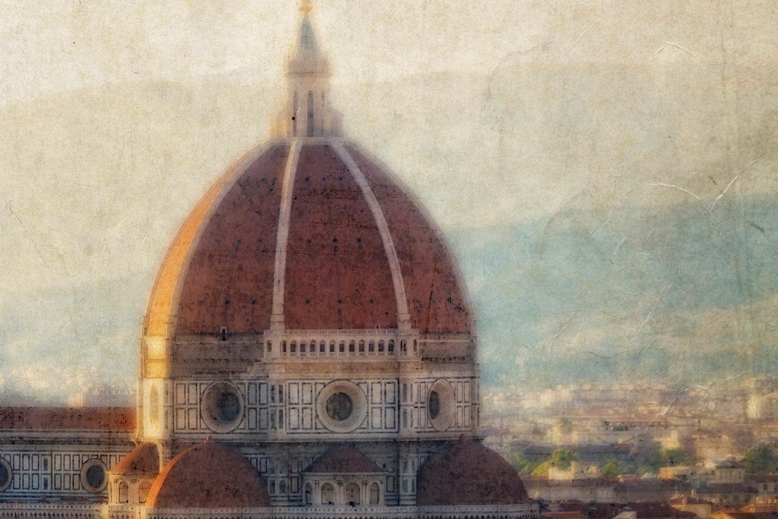 Italia 3 - Signed limited edition architectural print, Large format brown photo - Photograph by Michael Banks