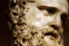 Italia 4- Limited edition pigment print, Gold light, Sculpture, Greek Mythology