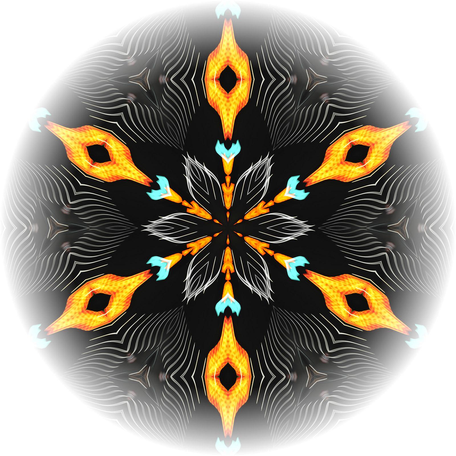 Light Mandala2 - Signed limited edition pigment print, Color Photography, Square 4