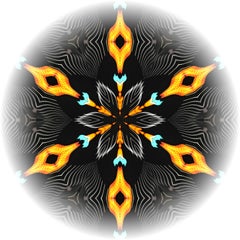 Light Mandala2 - Signed limited edition pigment print, Color Photography, Square