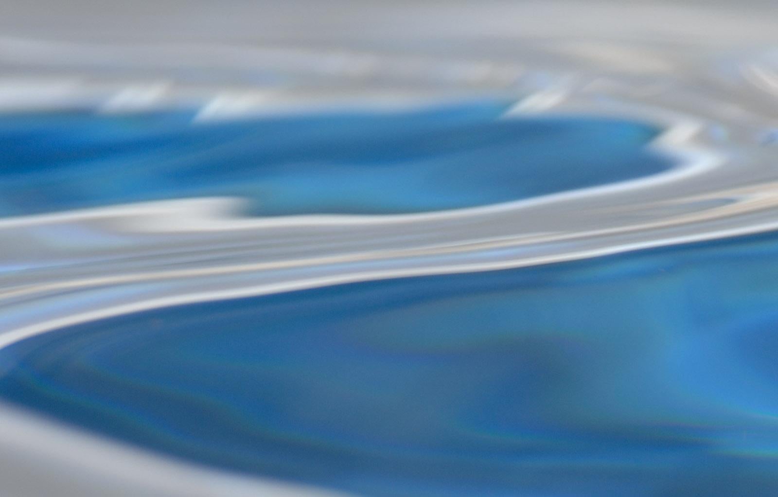 Water element 1 - Signed limited edition abstract pigment print, Blue nature - Photograph by Michael Banks