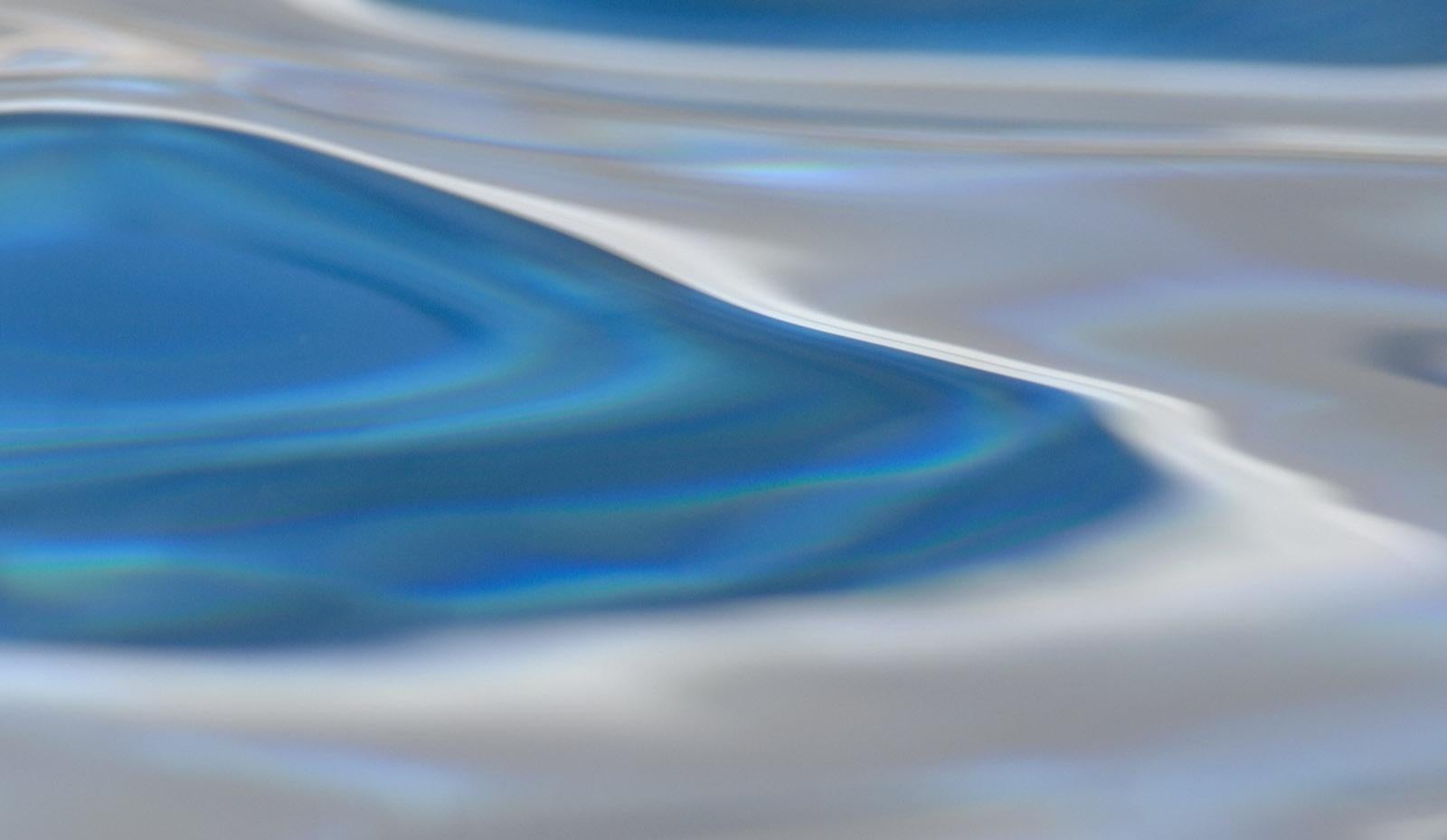 Water element 1 - Signed limited edition abstract pigment print, Blue nature - Abstract Photograph by Michael Banks