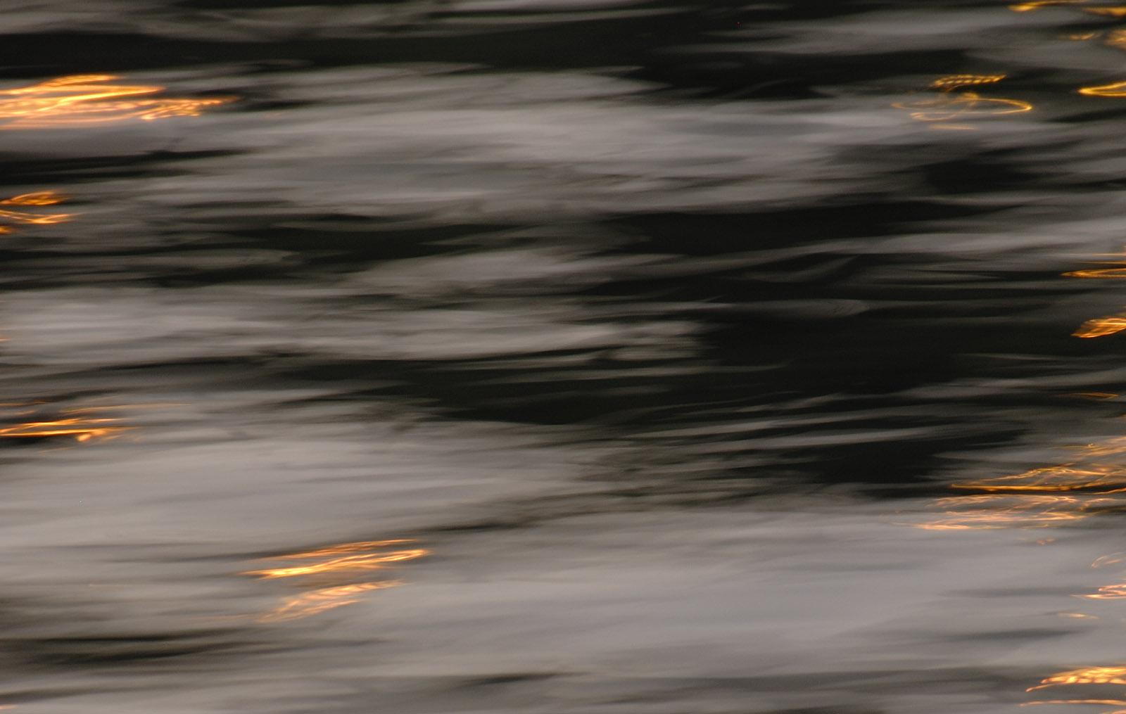 Water element 3 - Signed limited edition abstract pigment print, sun reflections - Gray Color Photograph by Michael Banks