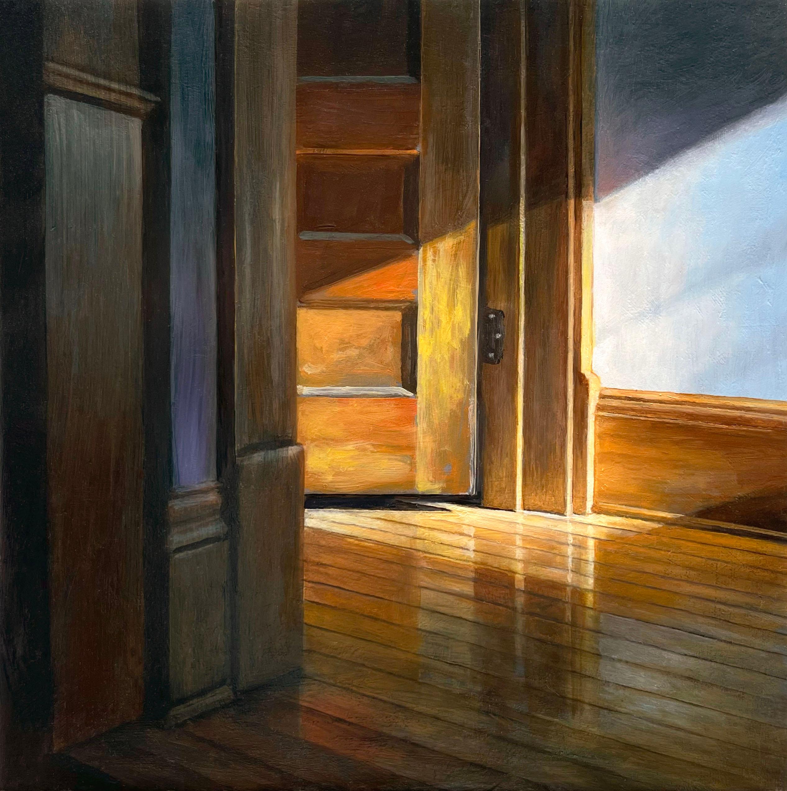Michael Banning Interior Painting – Leuchte an der Tür