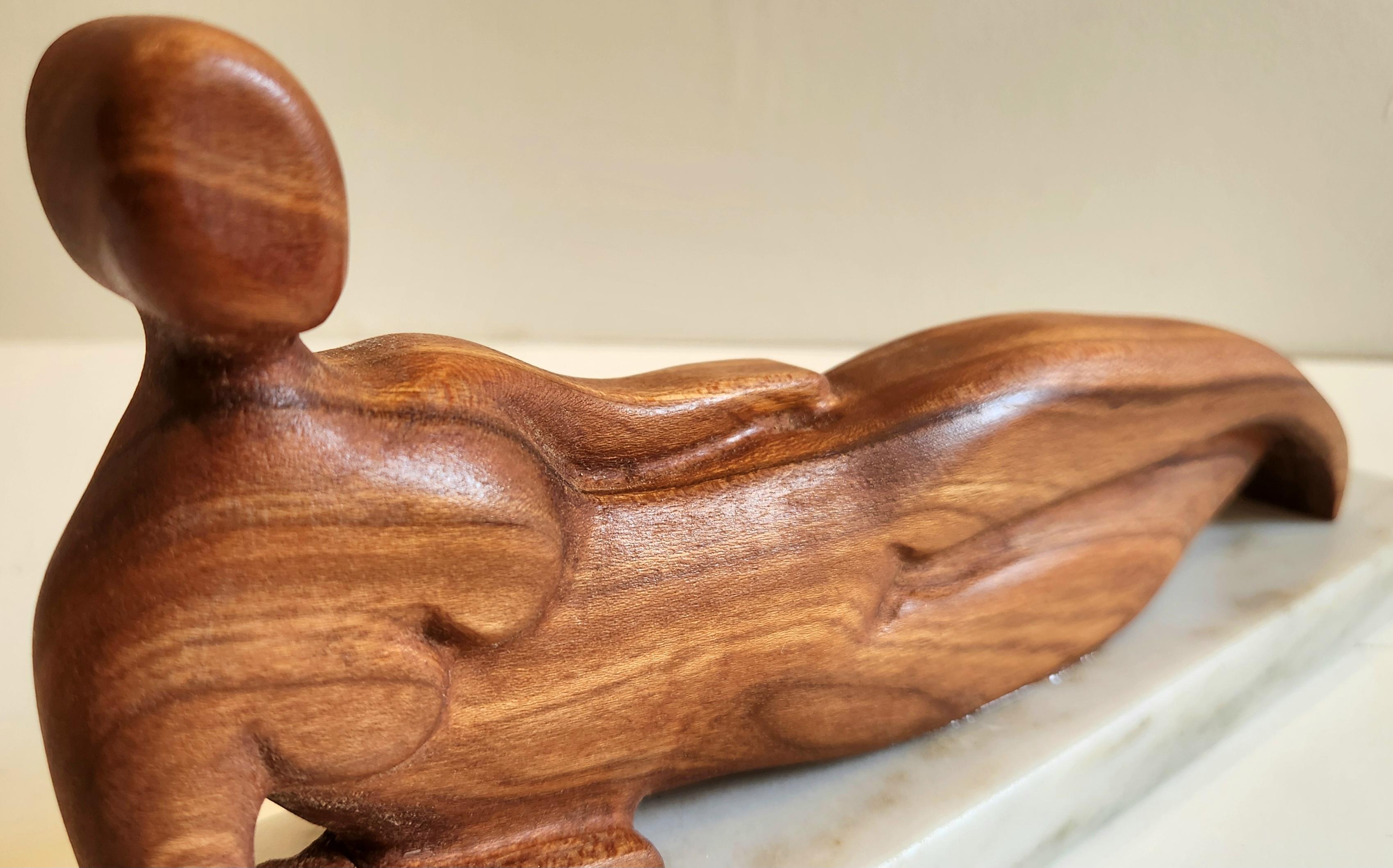 Scultura in Wood su Marmo -- Riposo Rubenesco in vendita 2