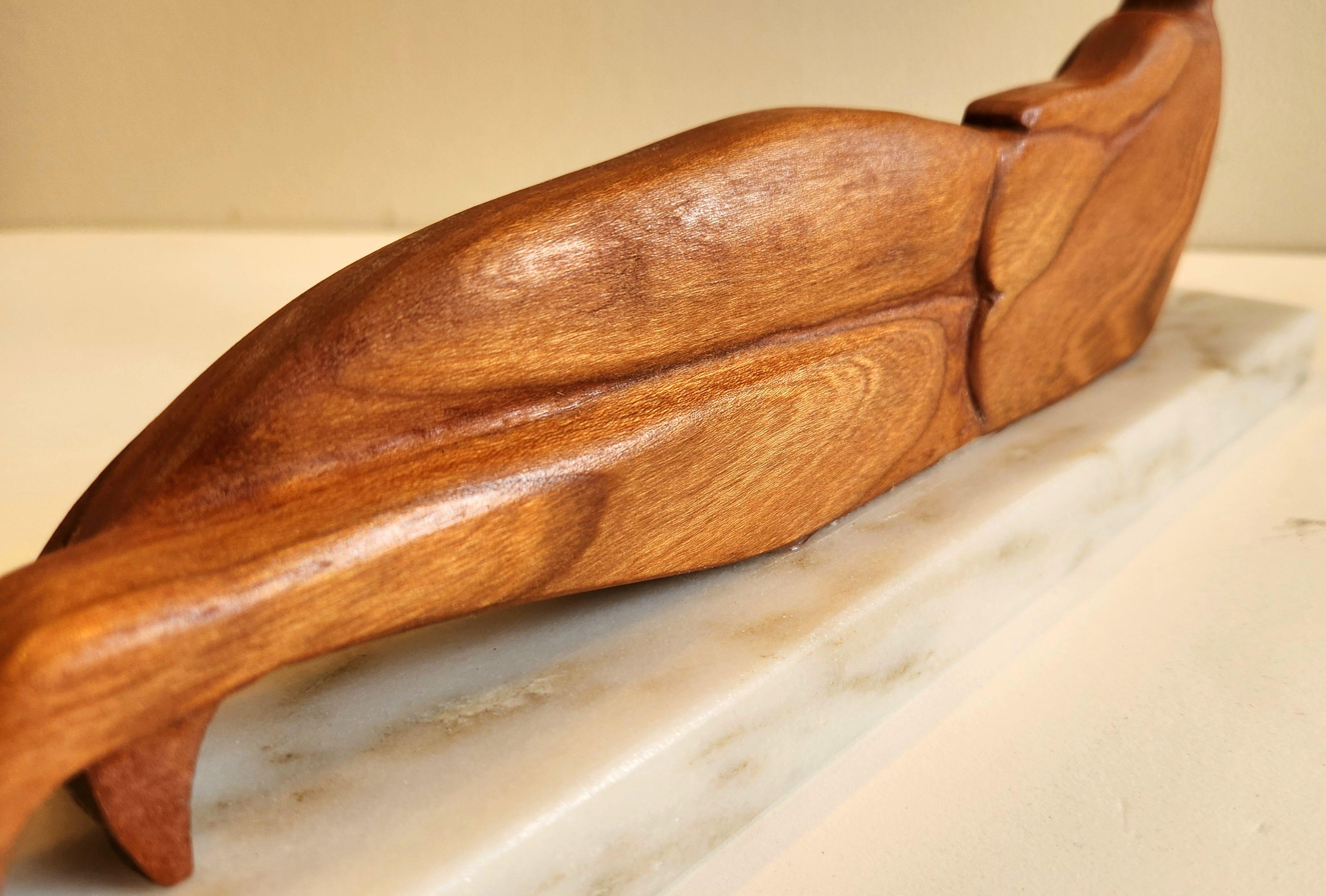 Scultura in Wood su Marmo -- Riposo Rubenesco in vendita 4