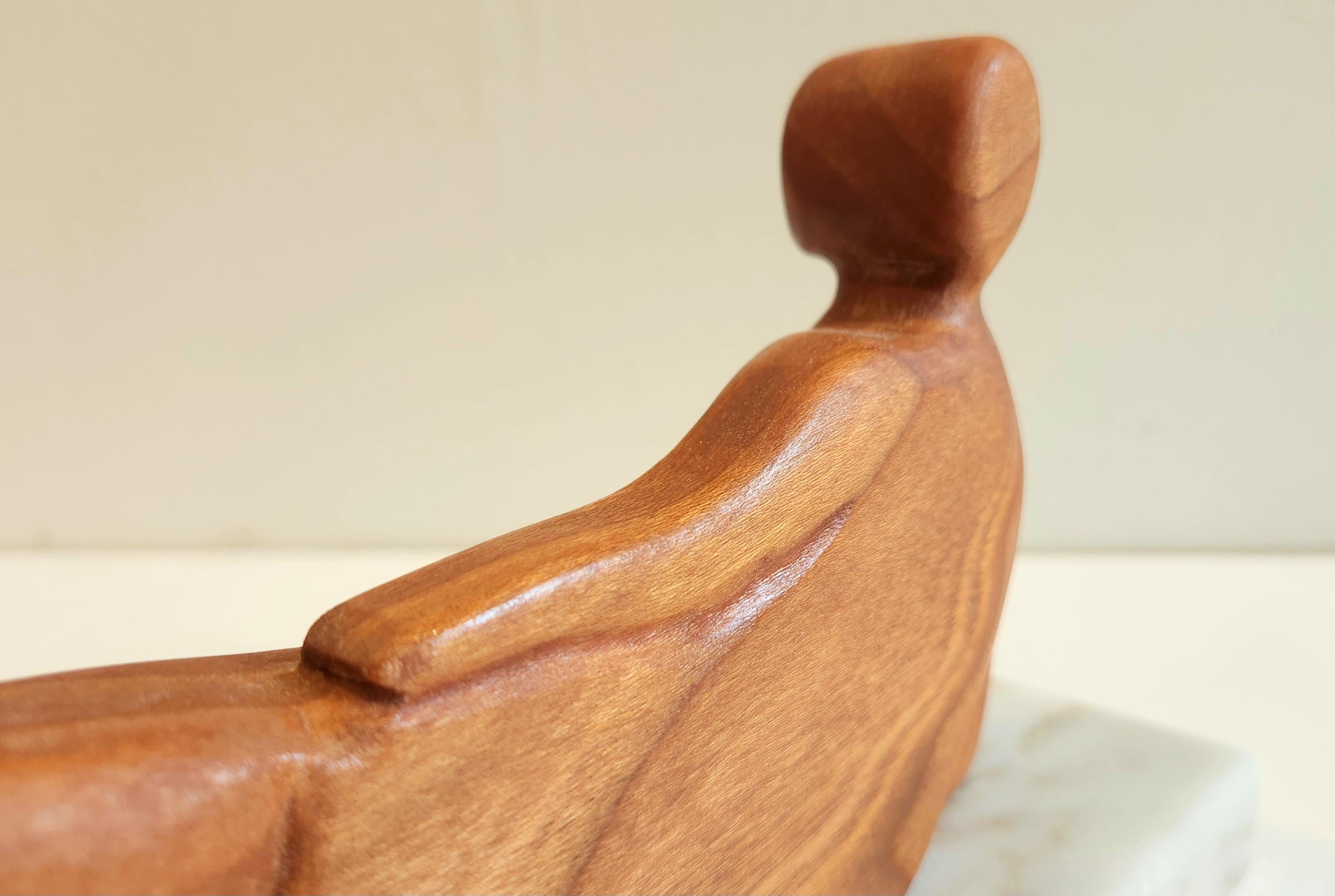 Scultura in Wood su Marmo -- Riposo Rubenesco in vendita 5