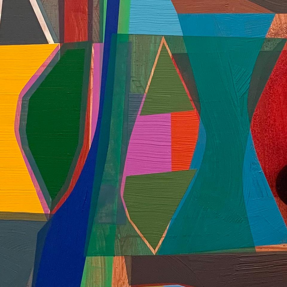 Une nature du soleil (peinture abstraite) - Abstrait Painting par Michael Barringer