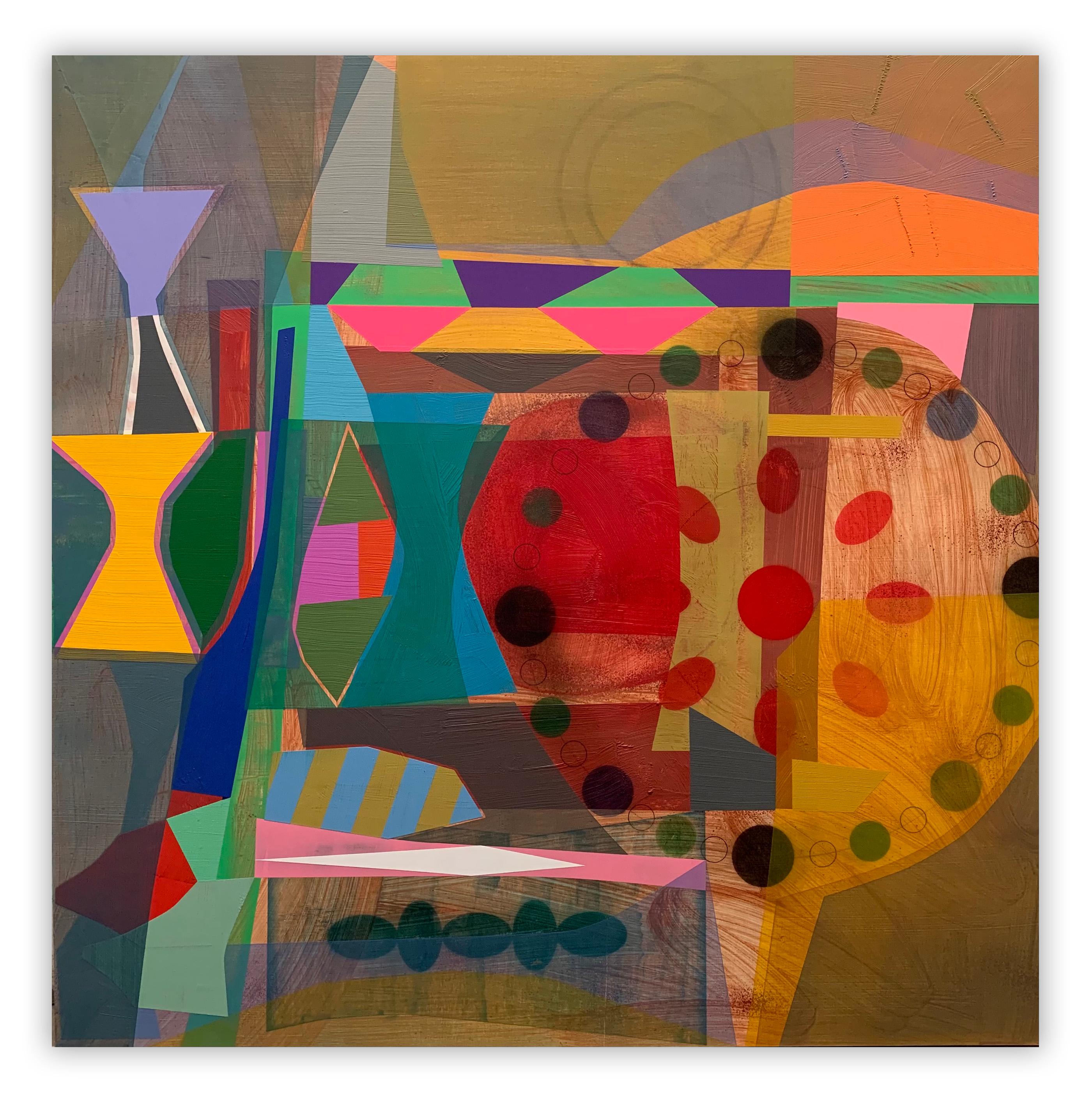 Abstract Painting Michael Barringer - Une nature du soleil (peinture abstraite)