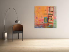 Bloomstone (Banded Ziggurat), (Abstract Painting)