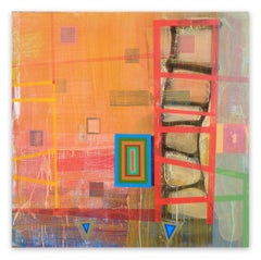 Bloomstone (Zigurat en bandas) (Pintura abstracta)