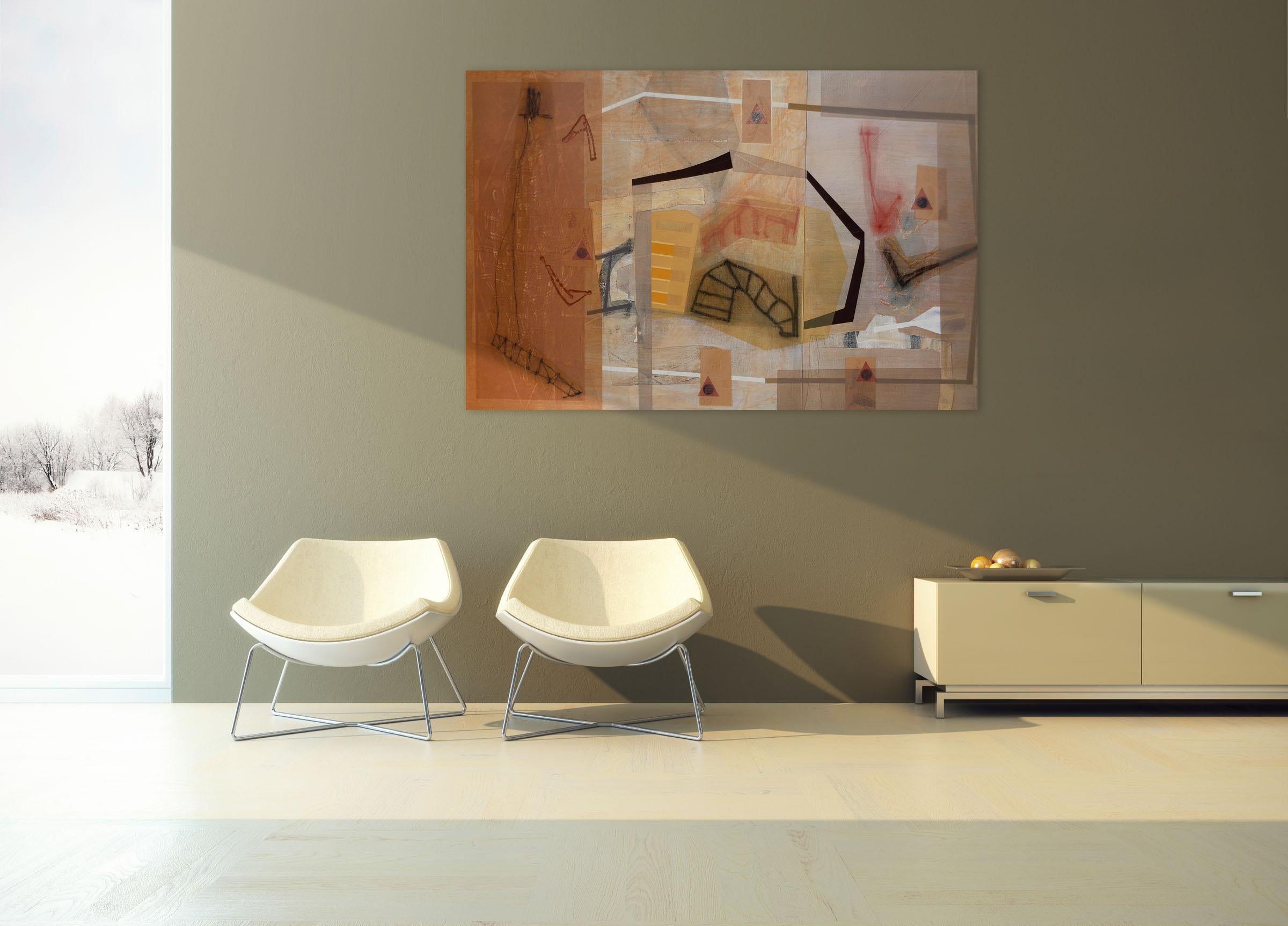 Bloomstone (Spiraled Amulets), (Abstract Painting) For Sale 1