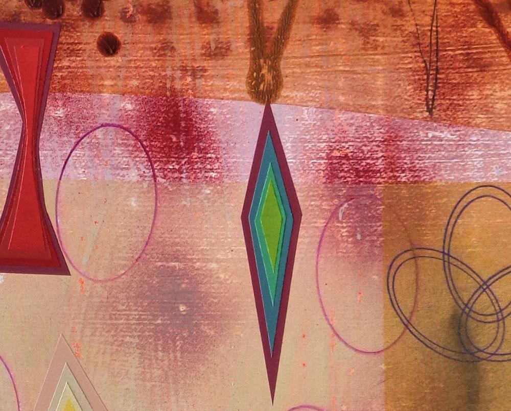 Cave Quilt, (Abstract Painting) For Sale 2