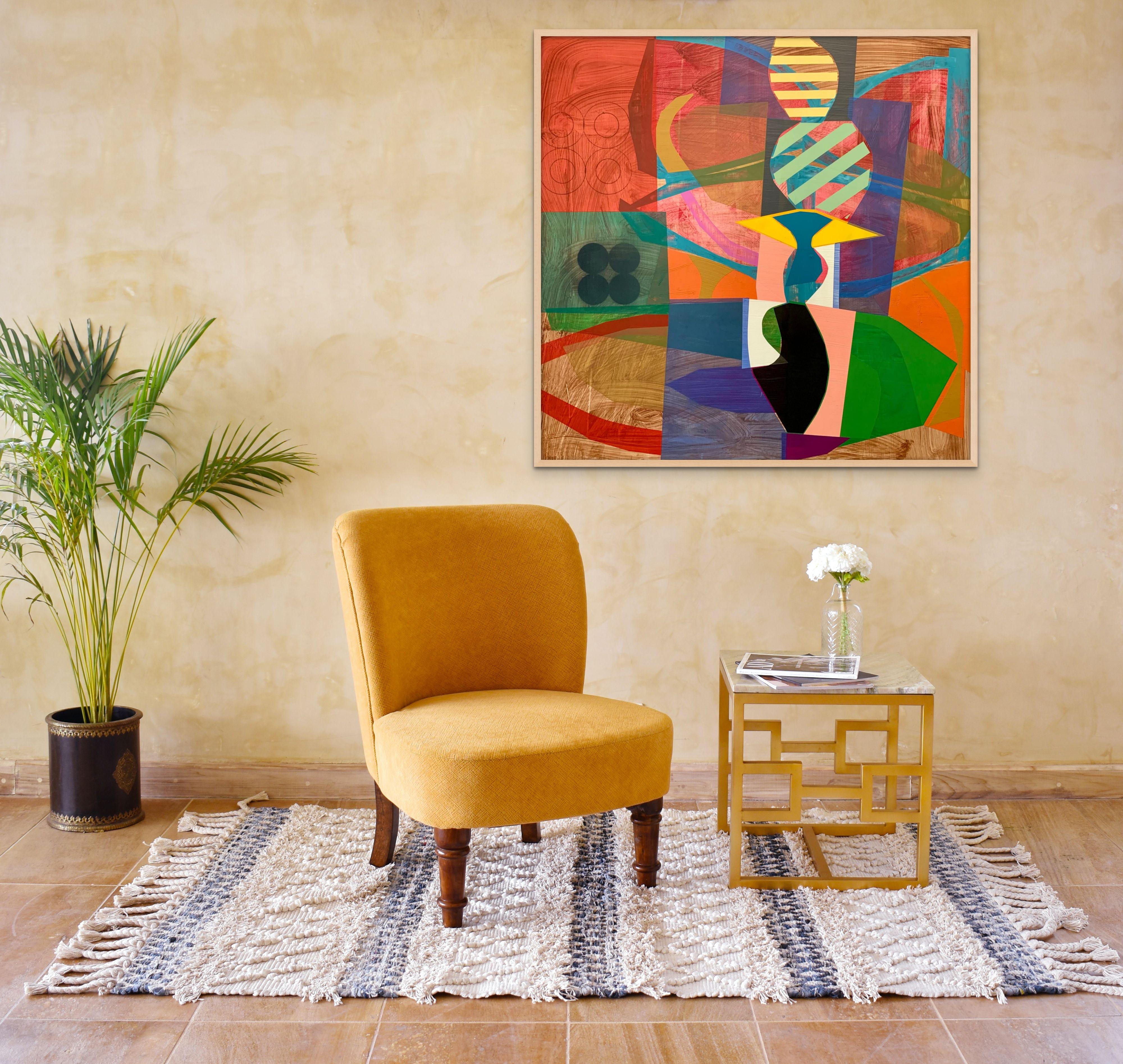 Improv (Dervish) (Abstract painting) - Painting by Michael Barringer