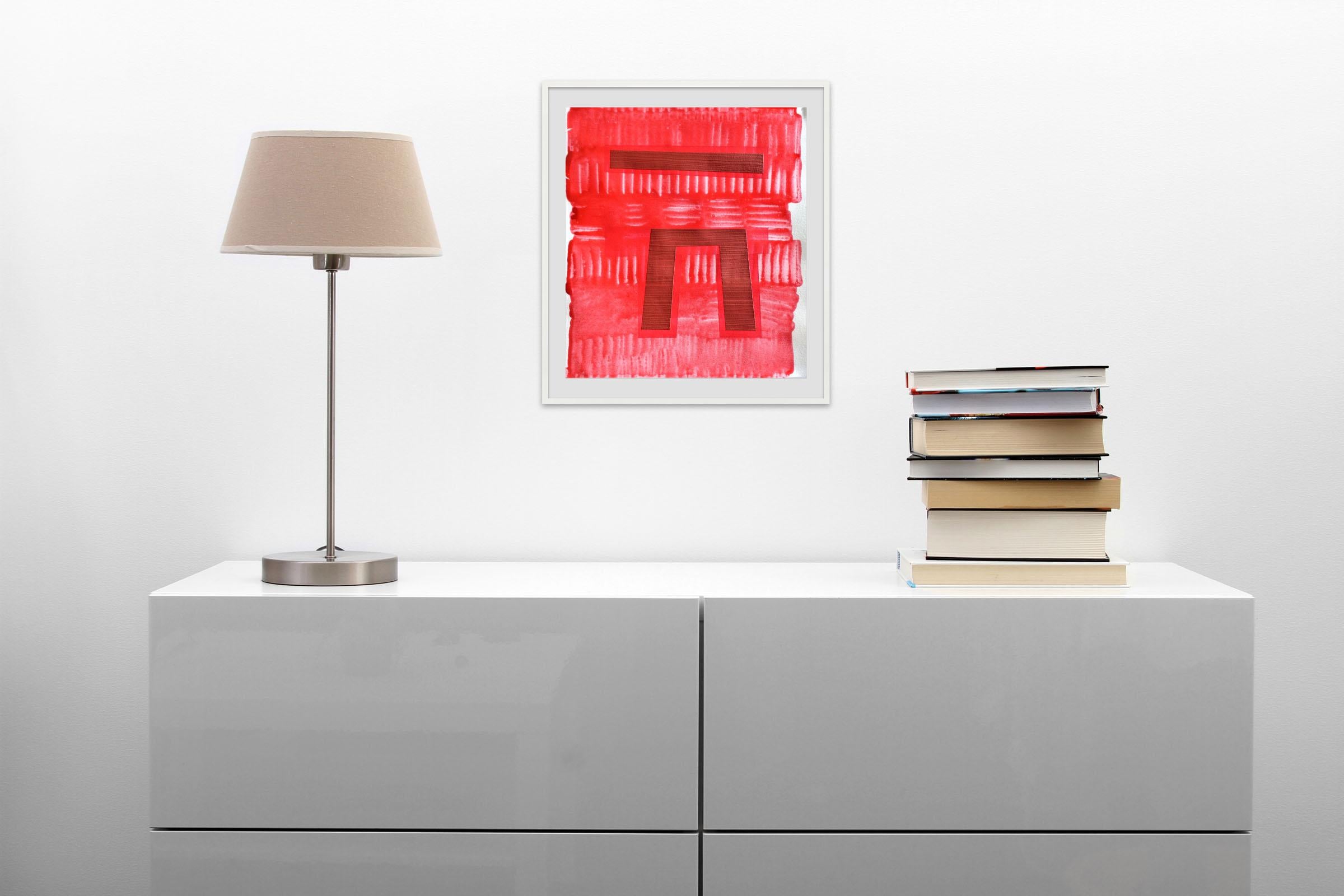 Icona Liminale (Monumento I), (Pittura astratta) - Painting di Michael Barringer