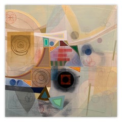 Lost Letters (Circle) (Abstract painting)