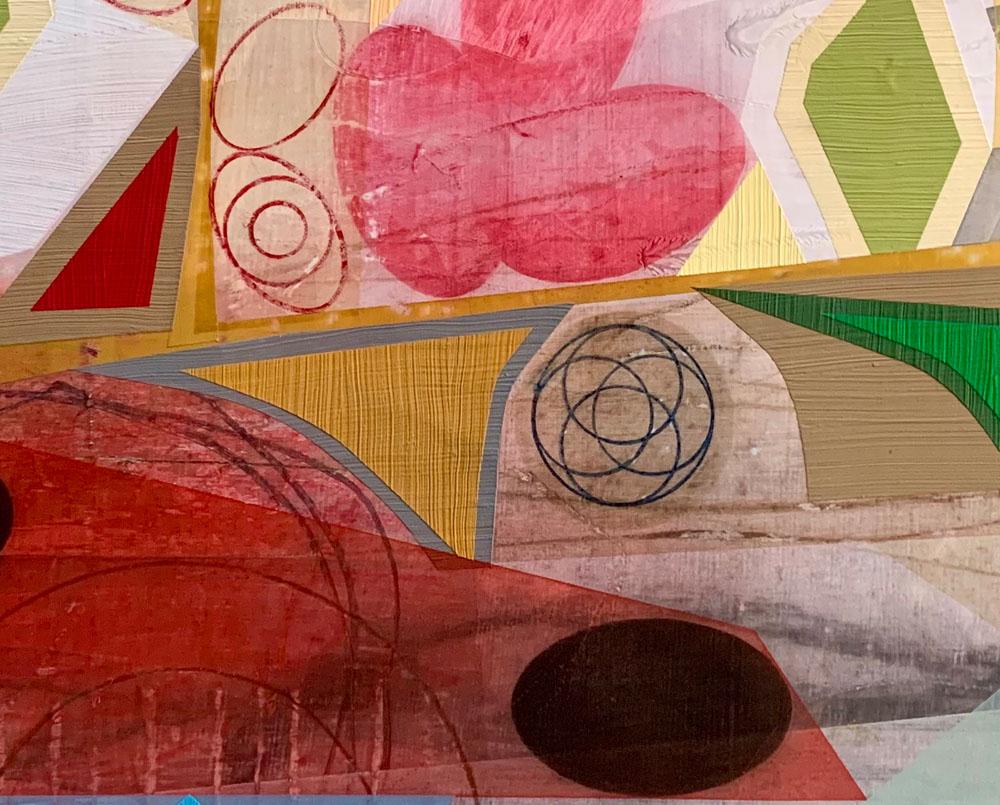 Paesaggio di Newgrange VIII (Pittura astratta) - Painting Astratto di Michael Barringer