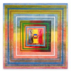 Organic Geometry (Labyrinth I) (Abstract painting)
