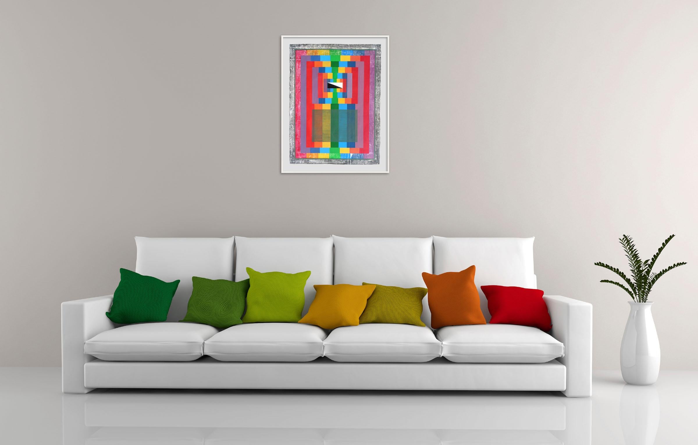 Geometria organica (Spettro I) (Pittura astratta) - Painting di Michael Barringer