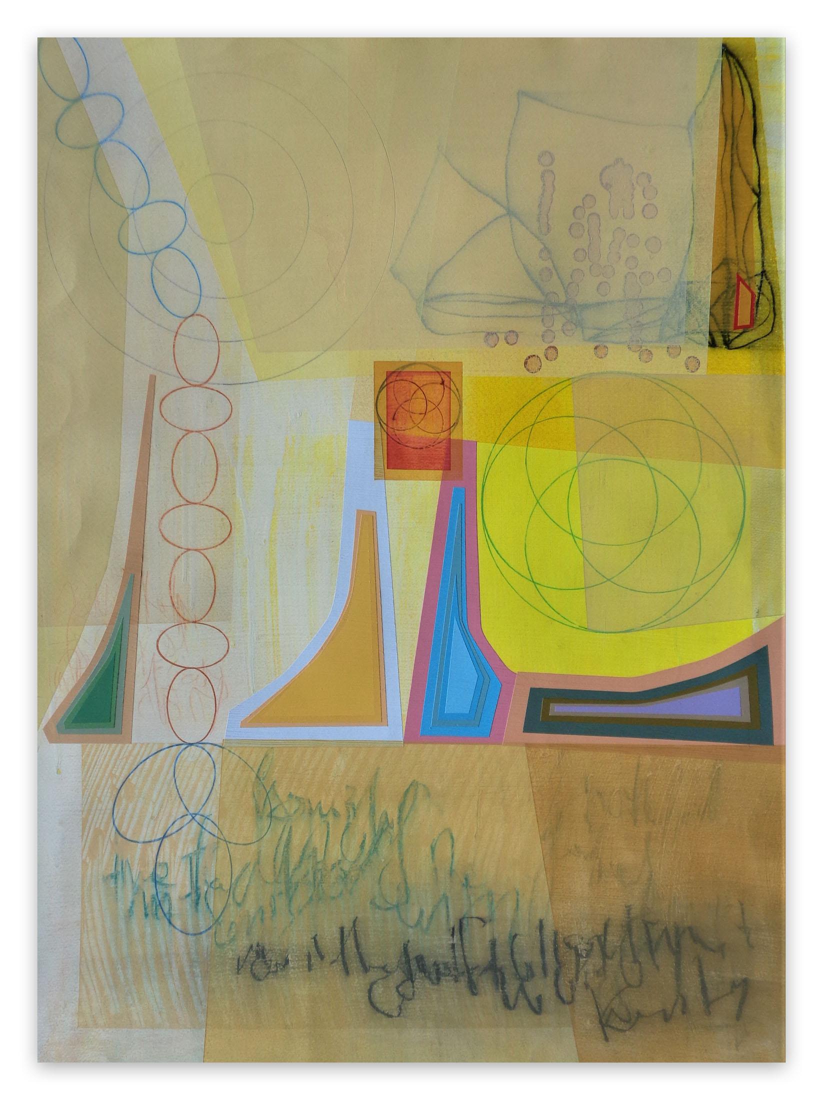 Michael Barringer Abstract Drawing - Sun Chant, (Abstract Painting)