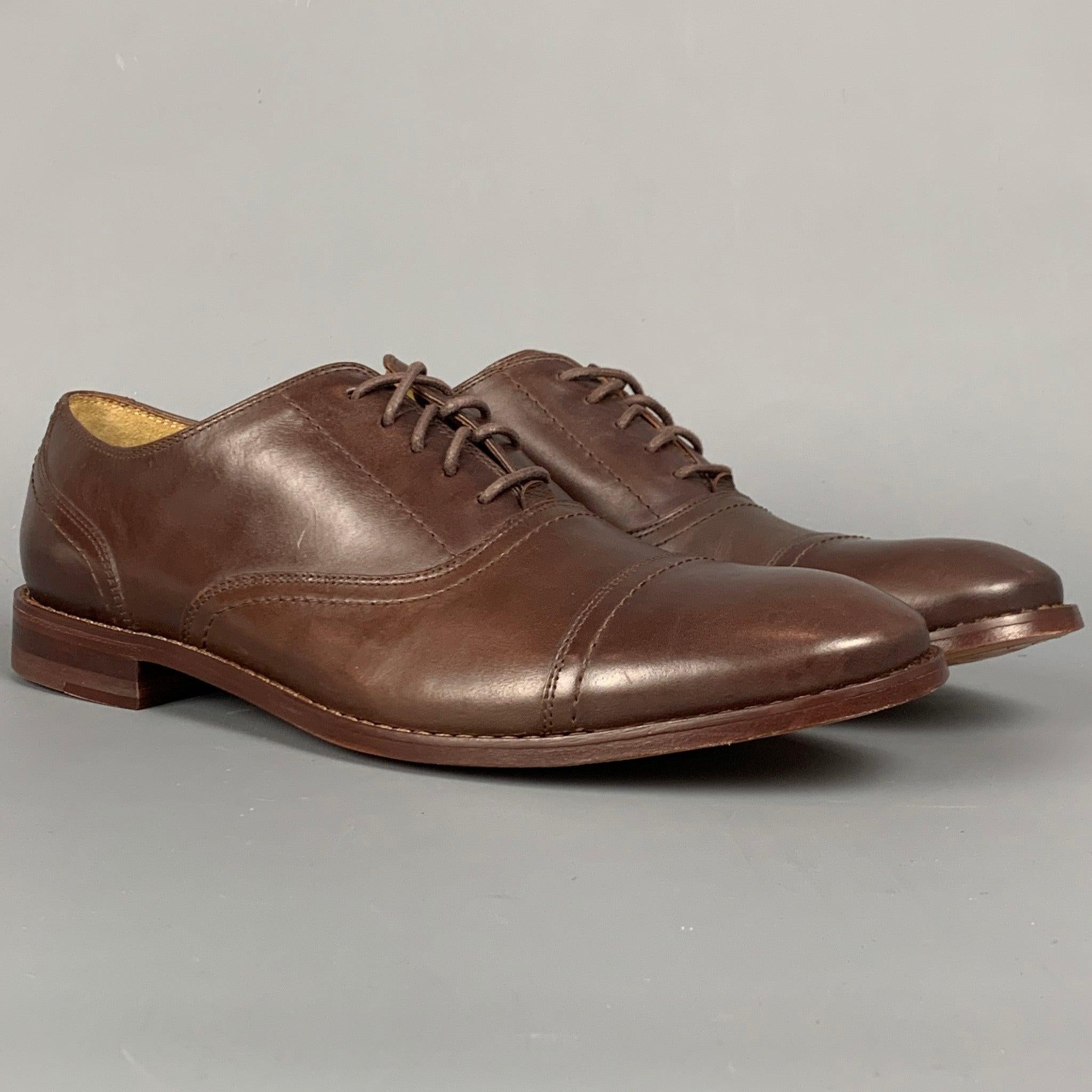 MICHAEL BASTIAN lace up shoes comes in a brown leather featuring a cap toe, top stitching, wooden sole, and a lace up closure.
New With Box. 

Marked:   10Outsole: 4 inches  x 12 inches 
  
  
 
Reference: 109070
Category: Lace Up Shoes
More