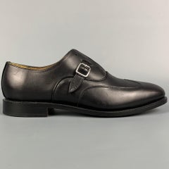 MICHAEL BASTIAN Size 8.5 Black Leather Monk Strap Lace Up Shoes