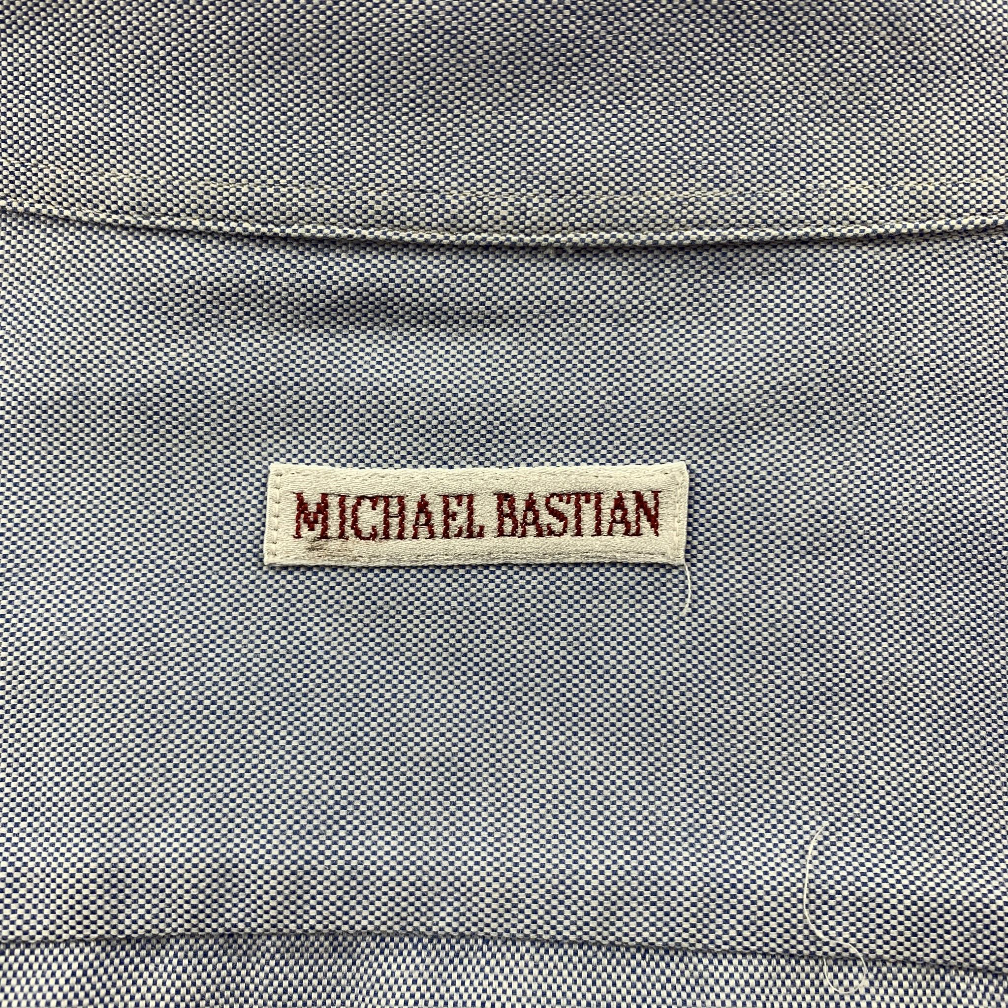 MICHAEL BASTIAN Size S Light Blue Cotton Button Up Long Sleeve Shirt In Excellent Condition In San Francisco, CA