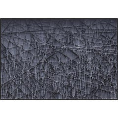 Chart #3, Series: The Cut Line Abstractions, Acrylic on Panel Painting, 2020