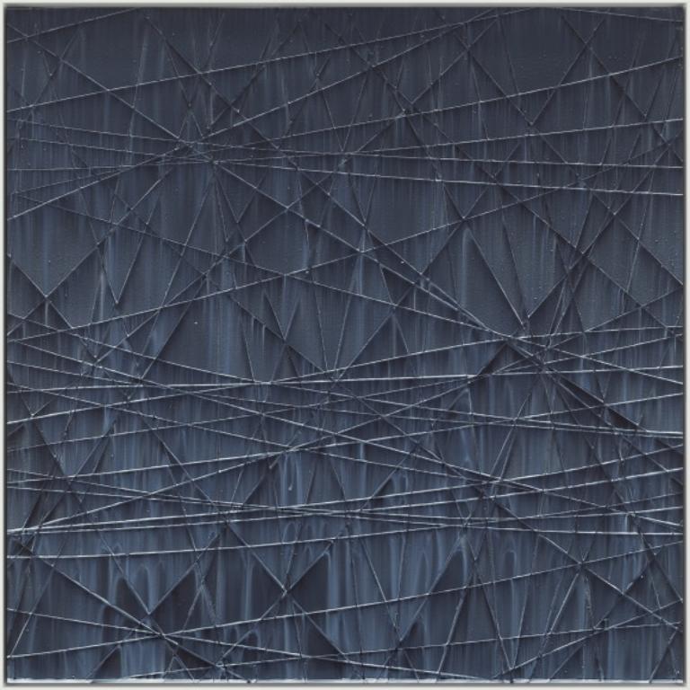 Chart #4, Acryl auf Täfelung Gemälde von Michael Batty, 2022