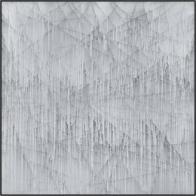 Abstract Painting de Michael Batty - Cortina nº 2, Serie: Las Abstracciones de la Línea Cortada, Pintura acrílica sobre panel, 2013