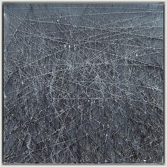Fracture IX, Acrylic on Panel Painting by Michael Batty, 2001