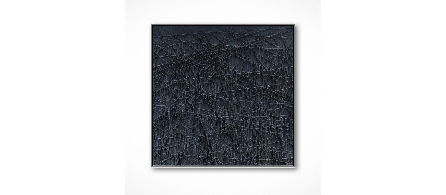 Límite nº 6, pintura acrílica sobre panel de Michael Batty, 2017