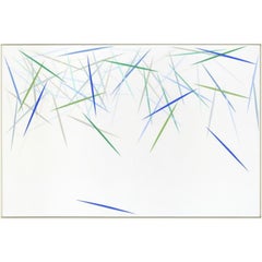 Movimiento modal, pintura acrílica sobre panel de Michael Batty, 2015