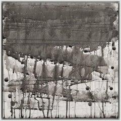 Opening #4, pittura acrilica su pannello di Michael Batty, 2001