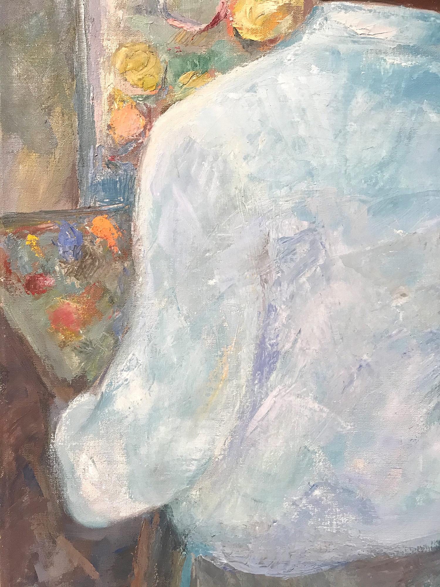 Une peinture à l'huile d'un modernisme puissant, réalisée au milieu du siècle dernier par le peintre russe Michael Baxte. Principalement connue pour ses figures abstraites sur toile ou ses scènes de rue, cette pièce est une merveilleuse