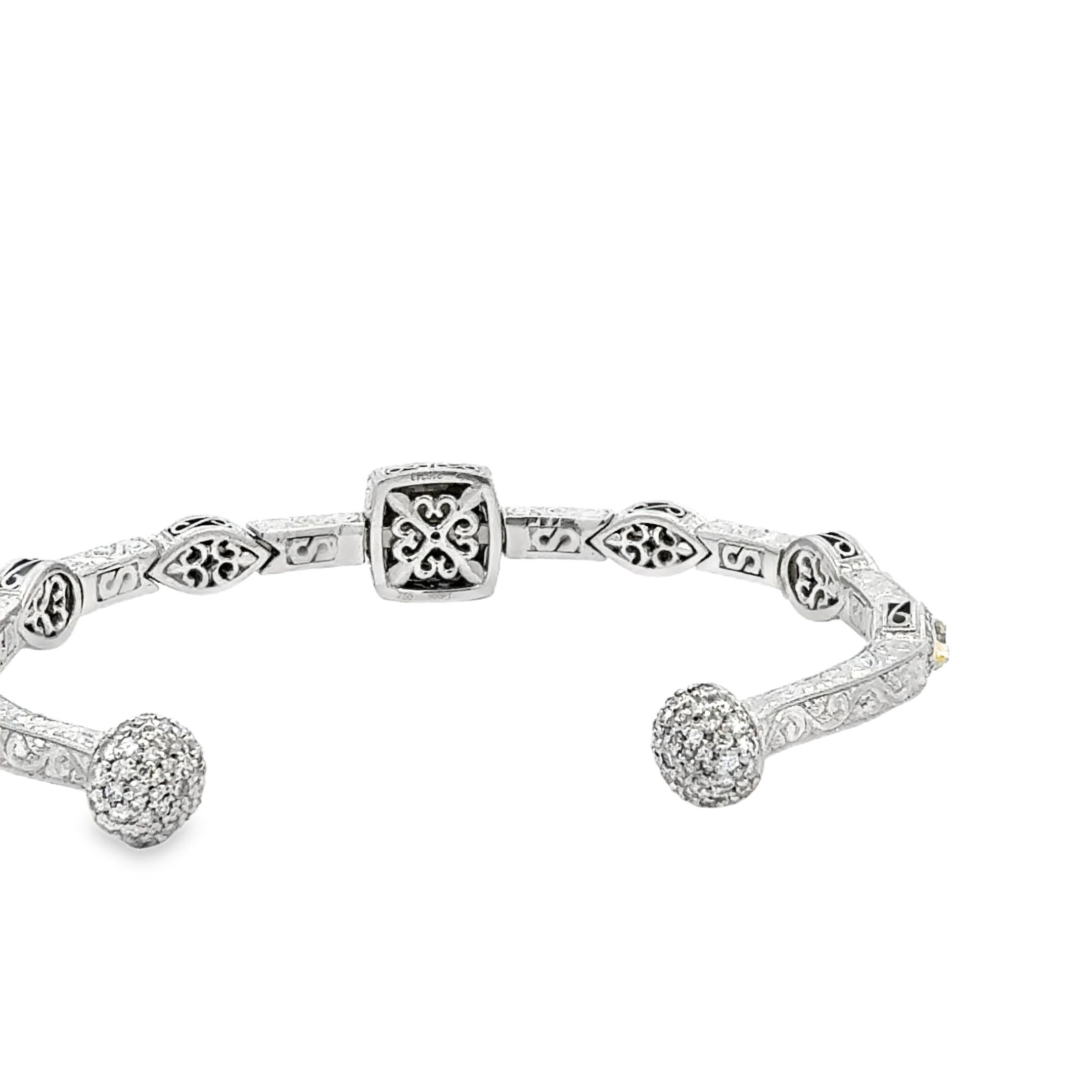 Bracciale con diamanti colorati di Michael Beaudry in vendita 6