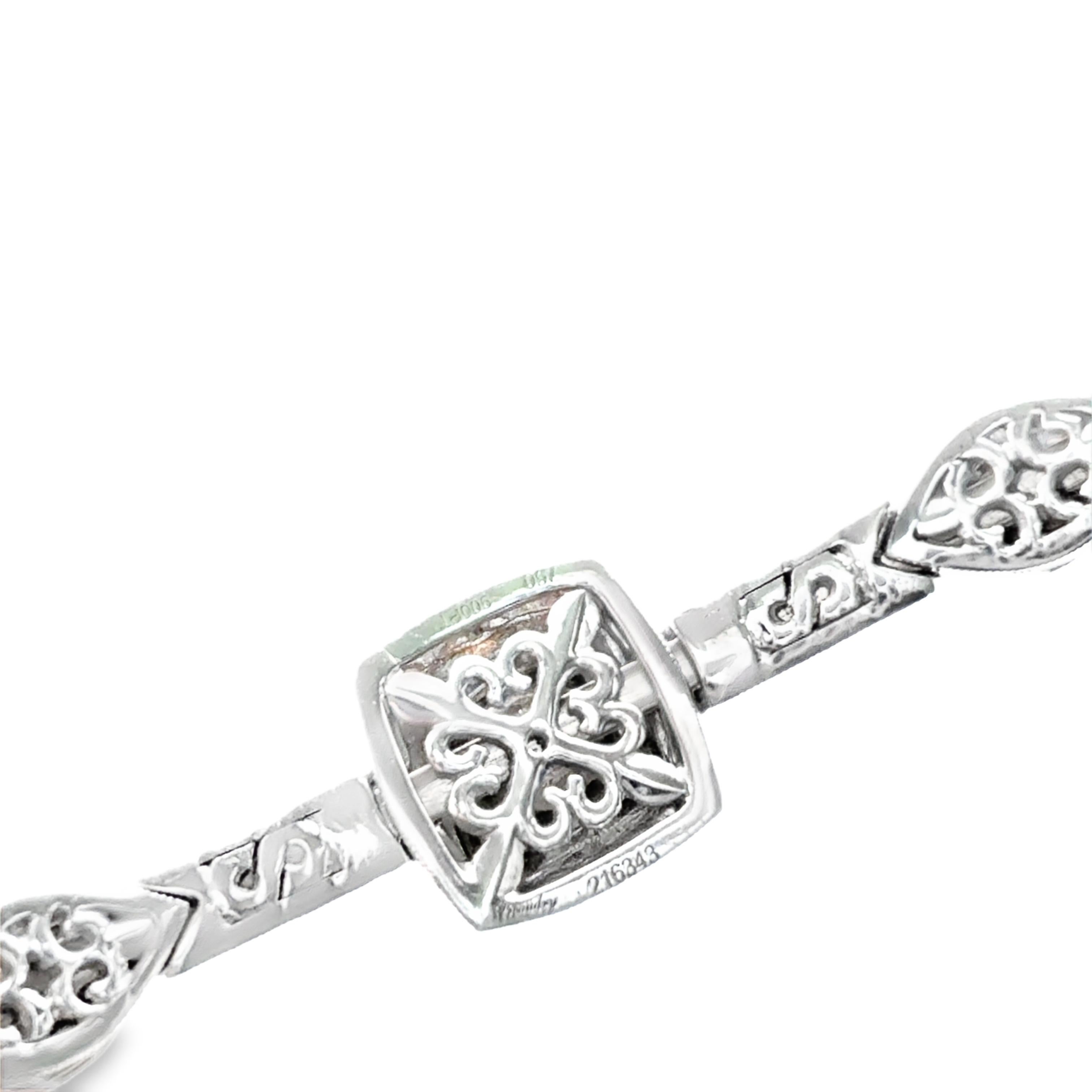 Taglio misto Bracciale con diamanti colorati di Michael Beaudry in vendita
