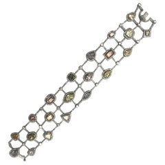 Michael Beaudry Multi-Color Diamond Bracelet