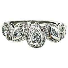 Michael Beaudry Platinum Diamond Ring