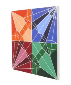 Michael Begenyi Acrylic on Canvas Painting 36.25" x 36.25", Crane, 2008