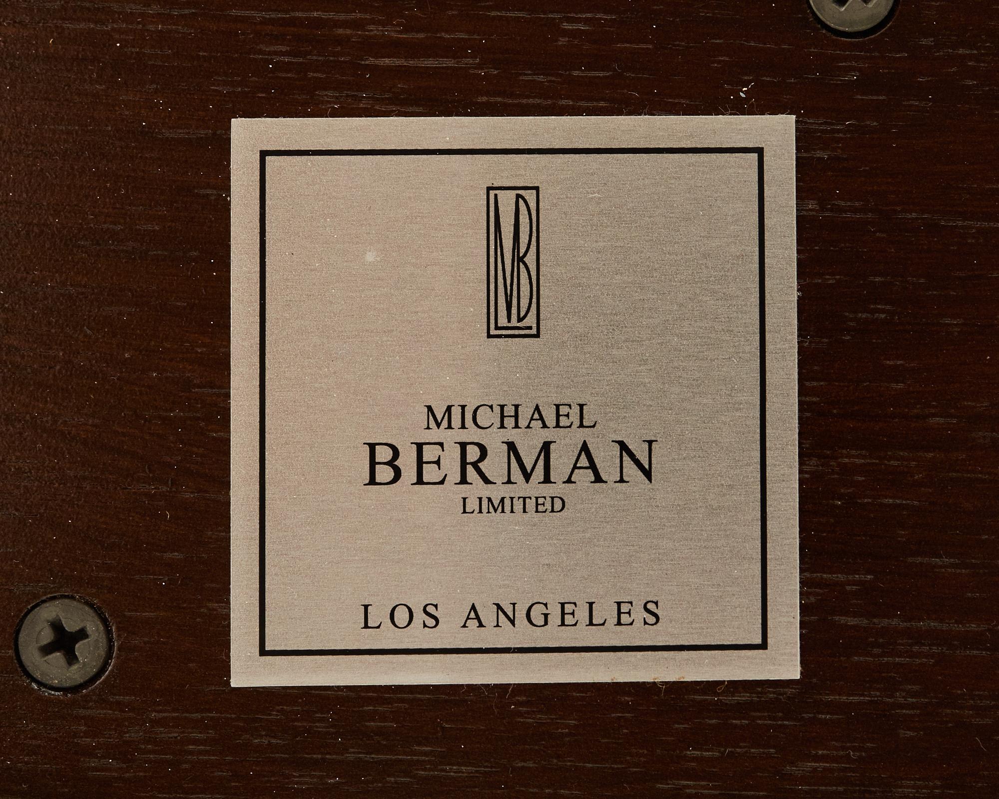 Michael Berman LTD Round Walnut Palma Dining Table For Sale 1