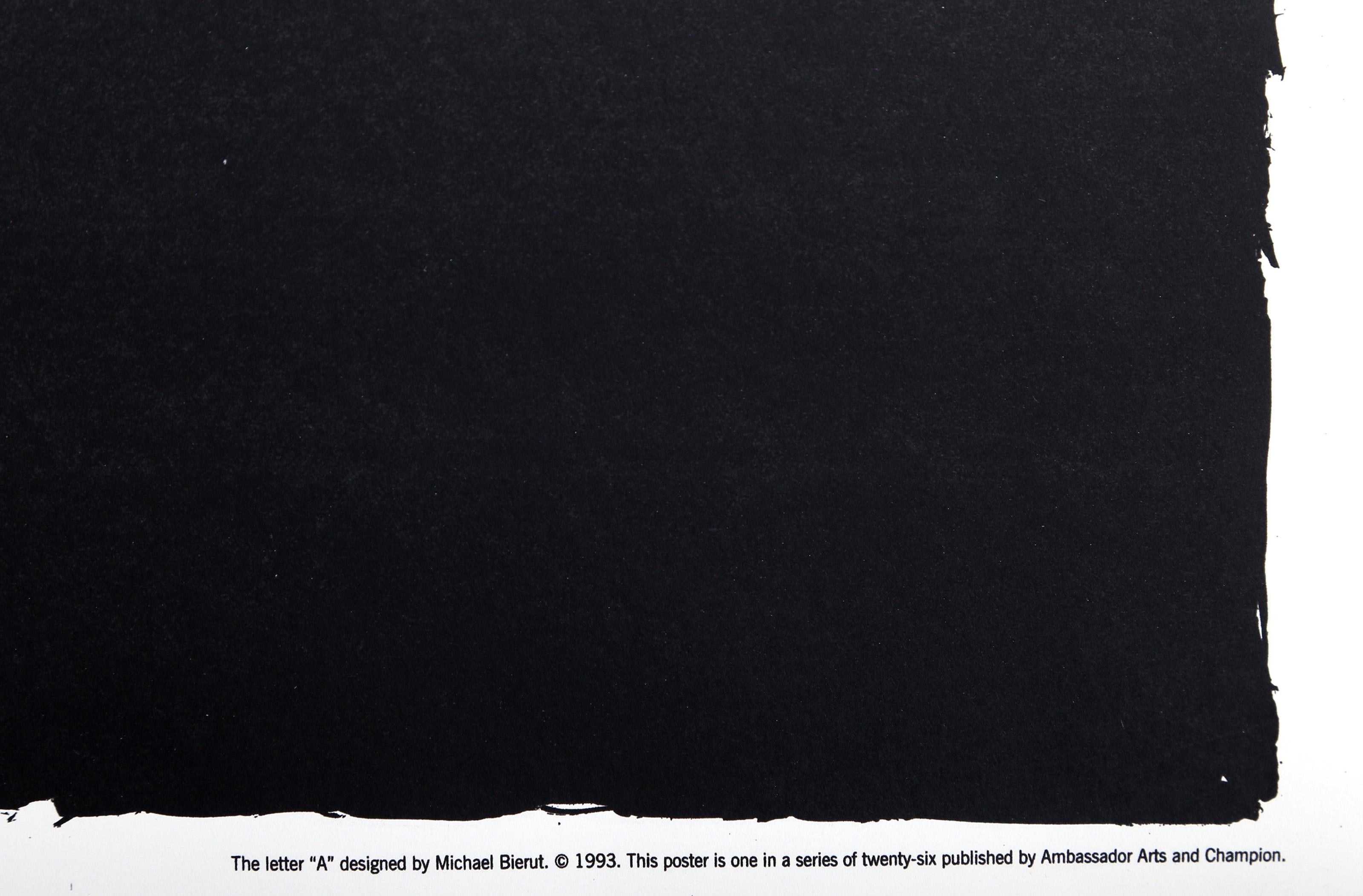 The Letter A, Pop Art Screenprint by Michael Bierut For Sale 2
