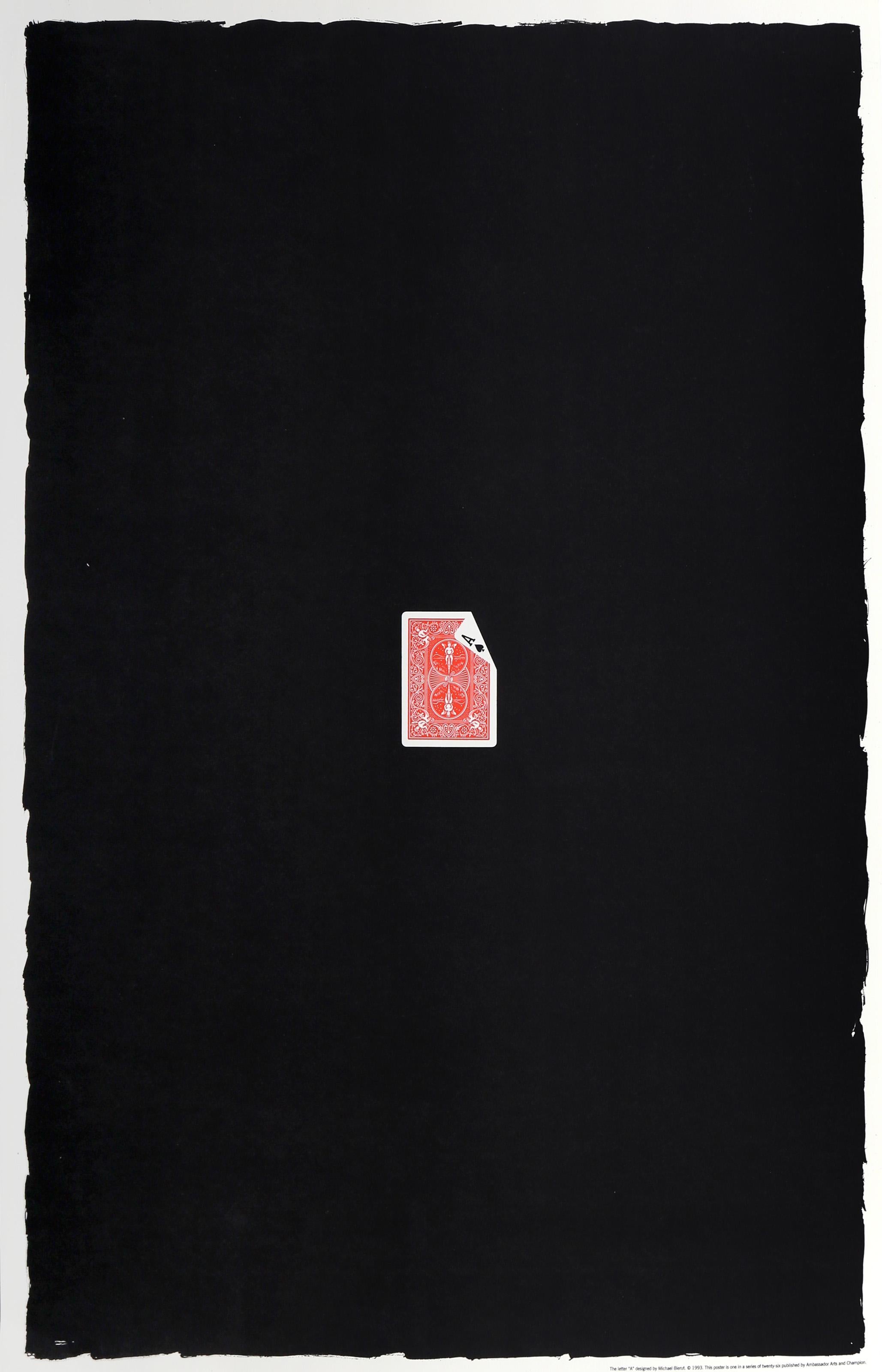The Letter A, Pop Art Screenprint by Michael Bierut