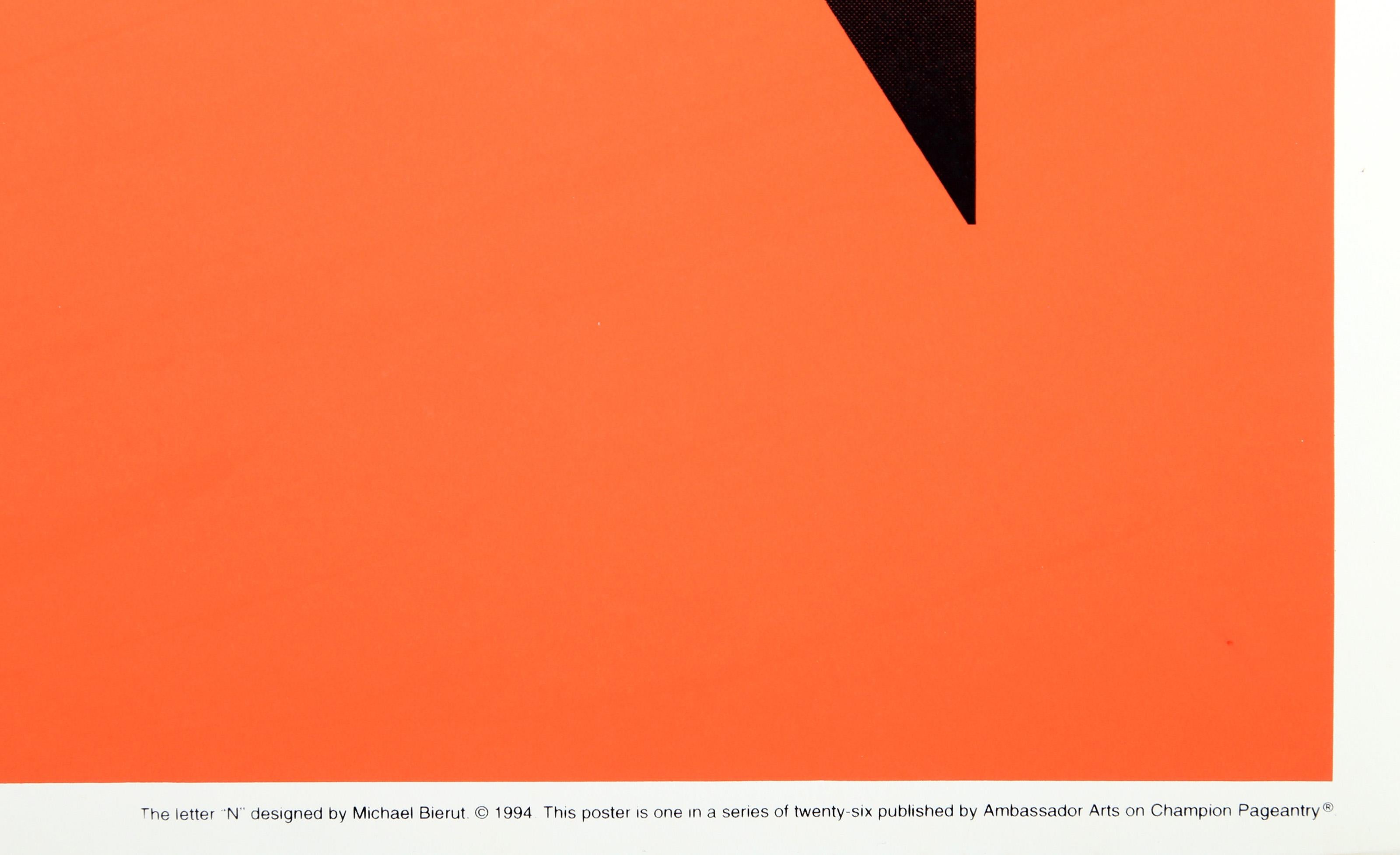 The Letter N, Pop Art Screenprint by Michael Bierut For Sale 2