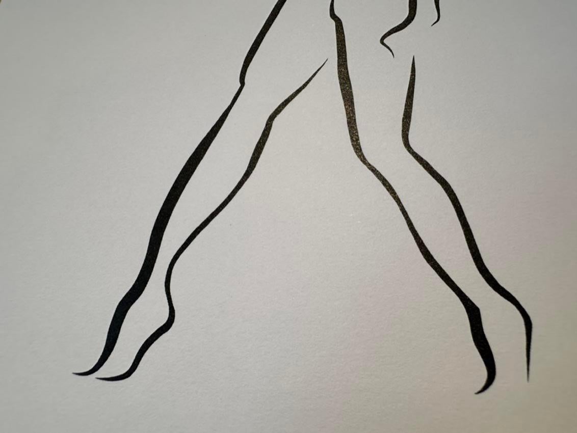 Haiku #23, 2/50 - Digital Vector Drawing Standing Female Nude Woman Figure Legs  For Sale 2