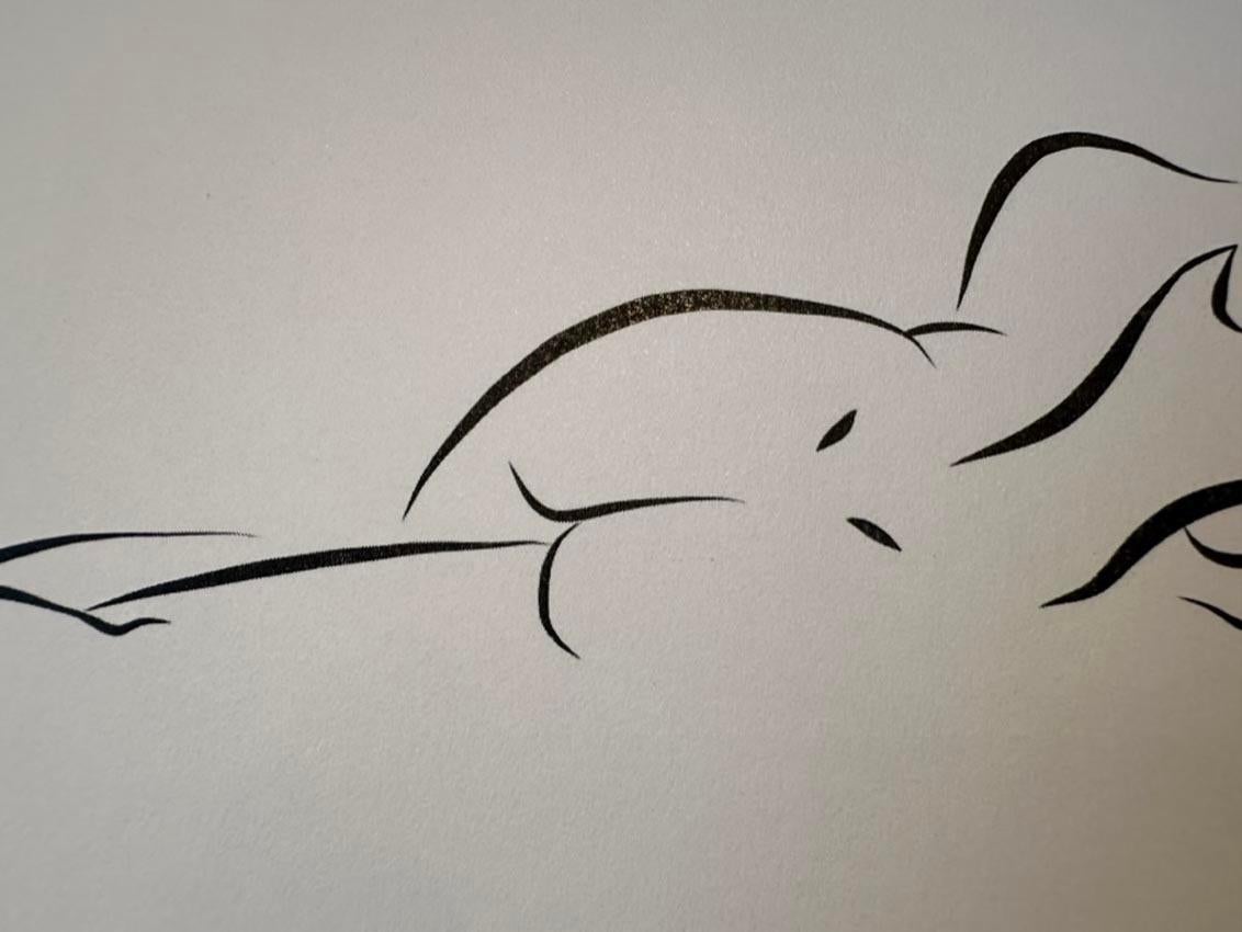 Haiku #30, 6/50 - Digital Vector Drawing Reclining Female Nude Woman Figure For Sale 3