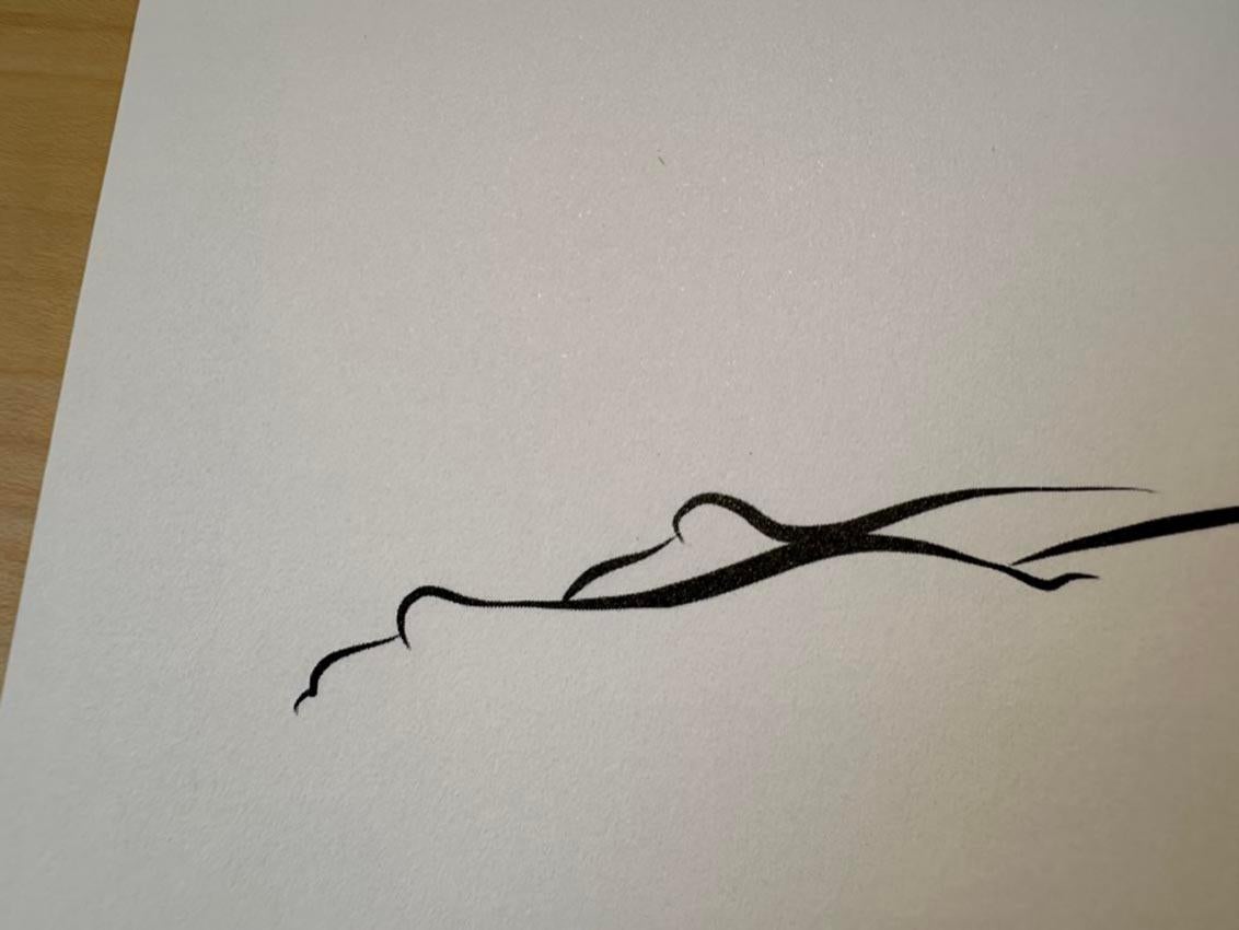 Haiku #30, 6/50 - Digital Vector Drawing Reclining Female Nude Woman Figure For Sale 4